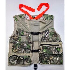 Scent Blocker Realtree Camo Hunting Vest‎ XL 2XL Ripstop Orange Limited Use